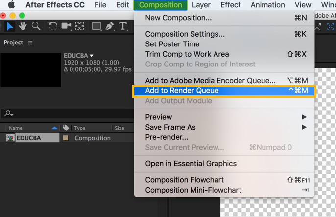 after effects composition settings for transparent background cc 2018 mac